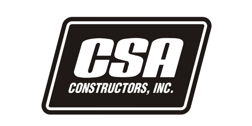 CSA Constructors Inc black and white logo
